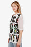 3.1 Phillip Lim Black Cotton Silk Printed T-Shirt Size S