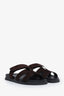 Hermès Brown Suede Chypre Sandals Size 38