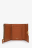 Burberry Brown Leather TB Compact Wallet