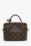 Louis Vuitton Monogram Reverse Top Handle Nice BB Bag with Strap