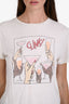 Re/Done White Cotton 'Clink' Short Sleeve T-Shirt Size S