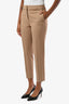 Max Mara Tan Tapered Trouser Size 4