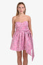 Elliatt Pink/Purple 'Nala' Floral Belted Mini Dress Size M