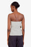 Brandon Maxwell Tan Belted Bee Strapless Top Size 4
