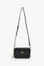 Christian Dior 2024 Black Grained Leather Caro Double Pouch Crossbody