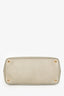Prada Taupe Saffiano Leather Large Double Zip Galleria with Strap