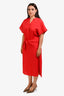 Vince Red Caftan Dress Size M