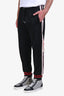 Gucci Black Web Detail Jogger Pants Size S Mens