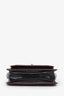 Pre-loved Chanel™ 2006-08 Black/Burgundy Patent Leather Chocolate Bar Shoulder Bag