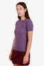 Miu Miu Mauve Cashmere Short Sleeve Sweater Size 38