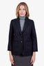 Thom Browne Grey Wool Single Breasted Blazer Size 36