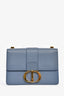 Christian Dior Blue Leather Logo 30 Montaigne Bag