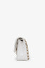 Pre-loved Chanel™ 2022+ White Caviar Leather Medium Classic Double Flap Bag