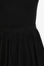 Red Valentino Black Cotton Pleated Mini Skirt Size 40