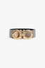 Salvatore Ferragamo Black/Taupe Leather Reversible Belt