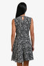 Derek Lam Black/White Print Sleeveless Midi Dress Size 0