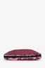 Pre-loved Chanel™ 24S Pink/Black Sequins Logo Shopping Tote