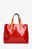 Louis Vuitton 2006 Red Patent Leather Reade PM Tote