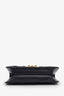 Christian Dior Navy Leather Addict Crossbody Bag with Canvas Strap