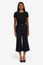 Gucci Navy Wide Leg Trousers Size 40