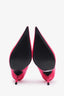 Balenciaga Pink Velvet Pointed Toe Heels Size 38