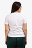 Balenciaga White/Black Cotton Logo T-Shirt Size L