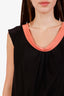 Philosophy Di Alberta Ferretti Black/Pink Silk Tie-Back Top Size 8