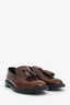 Burberry Brown Leather Tassel Loafers Size 36.5