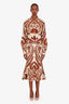 Etro Printed Cotton Shirt Dress Size 44