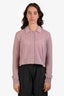 Hermès Pink Cashmere Polo Sweater Size 40