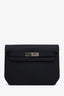Hermès Black Togo Leather Kelly Depeches 25