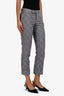 Thom Browne Grey Tonal Check Pattern Trousers Size 0