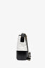 Pre-loved Chanel™ 2017 Black/White Quilted Lambskin Leather Medium Gabrielle Bag