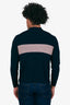 Christian Dior Navy/Pink Logo Mock Neck Turtleneck Shirt Size S Mens