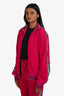 Dolce & Gabbana Pink Side Panel Logo Track Jacket Size 40