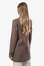 Blazer Balenciaga en laine à carreaux marron, taille 34
