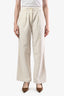 Brunello Cucinelli White 'The Loose Wide' Jeans Size 0