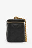 Pre-loved Chanel™ Black Caviar Leather Mini Vanity Crush Crossbody Gold Hardware