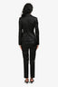 Dolce & Gabbana Black/Leopard Print Lining Blazer and Pants Suit Set (Size 40)