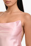 Nana Jacqueline Pink Crisscross Backless Dress Size S