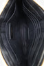 Saint Laurent Black Leather YSL Monogram Leather Pouch