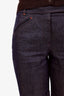 Hermès Vintage Navy Denim Mid-Rise Straight Leg Jeans Size 36