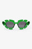 Paula's Ibiza Green Frame Flower Sunglasses