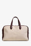 Hermès Beige/Brown Canvas and Leather Victoria Duffle Bag