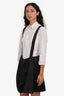 Chloe Black Wool Silk Blend Suspender Shorts Size 38