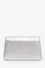 Bvlgari Metallic Silver Leather Small Serpenti Forever Chain Pochette
