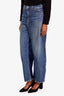 Nili Lotan Blue 'Tribeca' Barrel Leg Jean Size 29