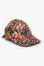 Burberry Orange Nylon Monogram Print Baseball Cap Size S