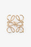 Loewe Gold Toned Anagram Brooch
