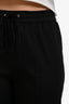 Theory Black Linen Blend Cortland Caliver Drawstrings Straight Leg Pants Size M